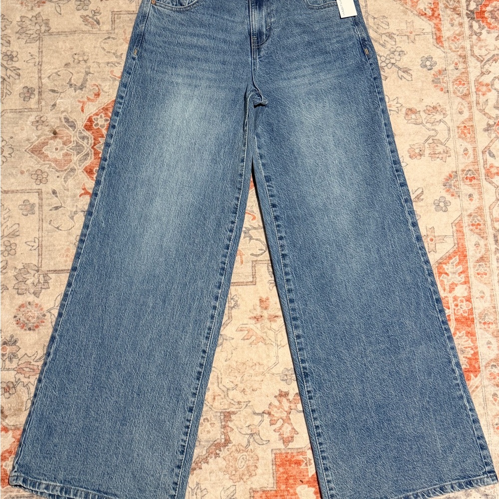 Habitual Wide-Leg High-Rise Jeans Light Blue Wash